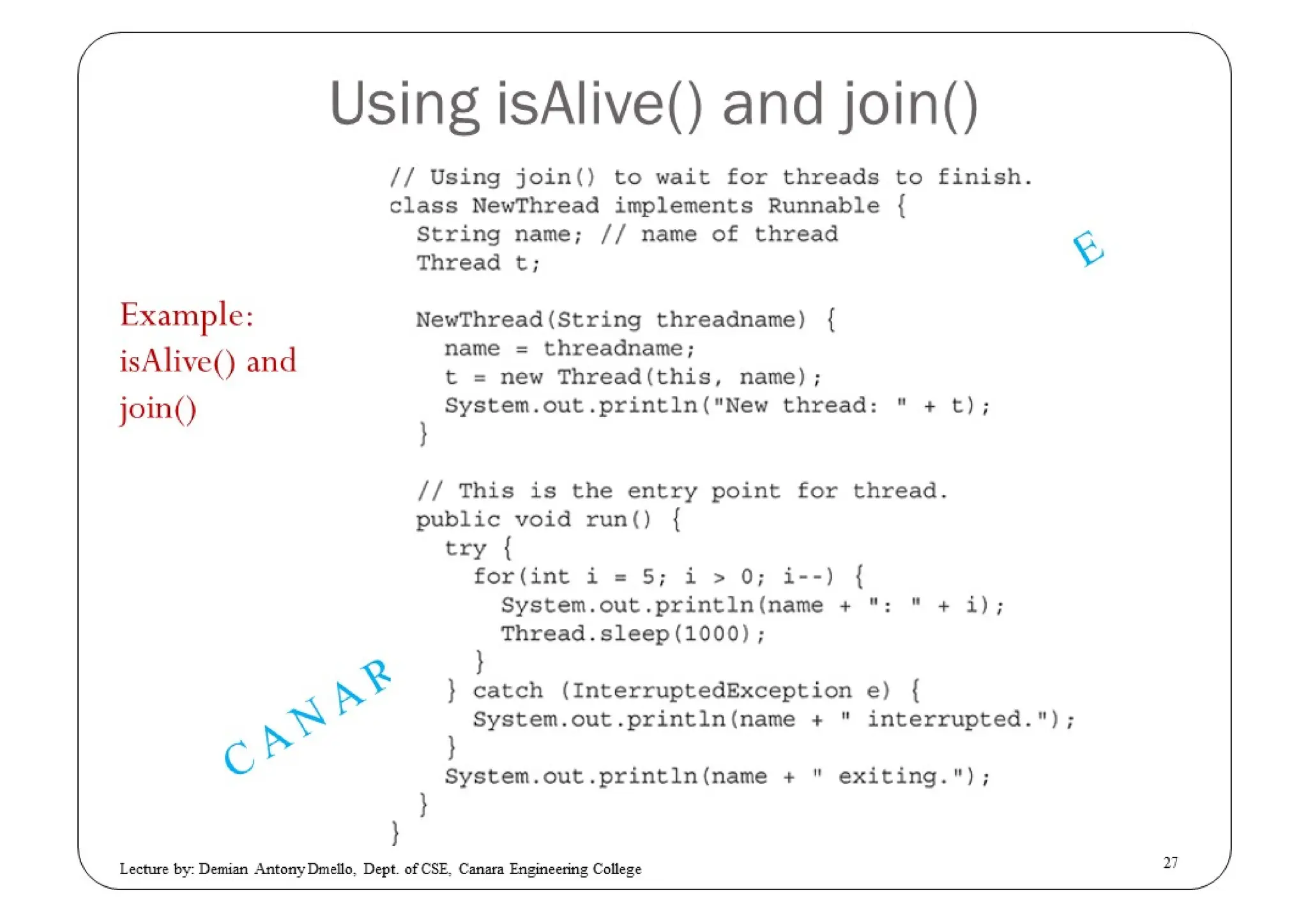 Multithreaded Programming in JAVA | PPT