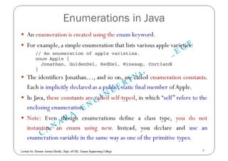 Enumerations, Type Wrappers and Autoboxing | PDF