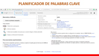 PLANIFICADOR DE PALABRAS CLAVE
 
