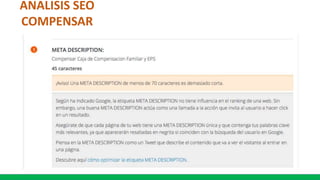 ANALISIS SEO
COMPENSAR
 