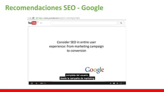 Recomendaciones SEO - Google
 