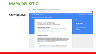 MAPA DEL SITIO
Sitemap XML
 