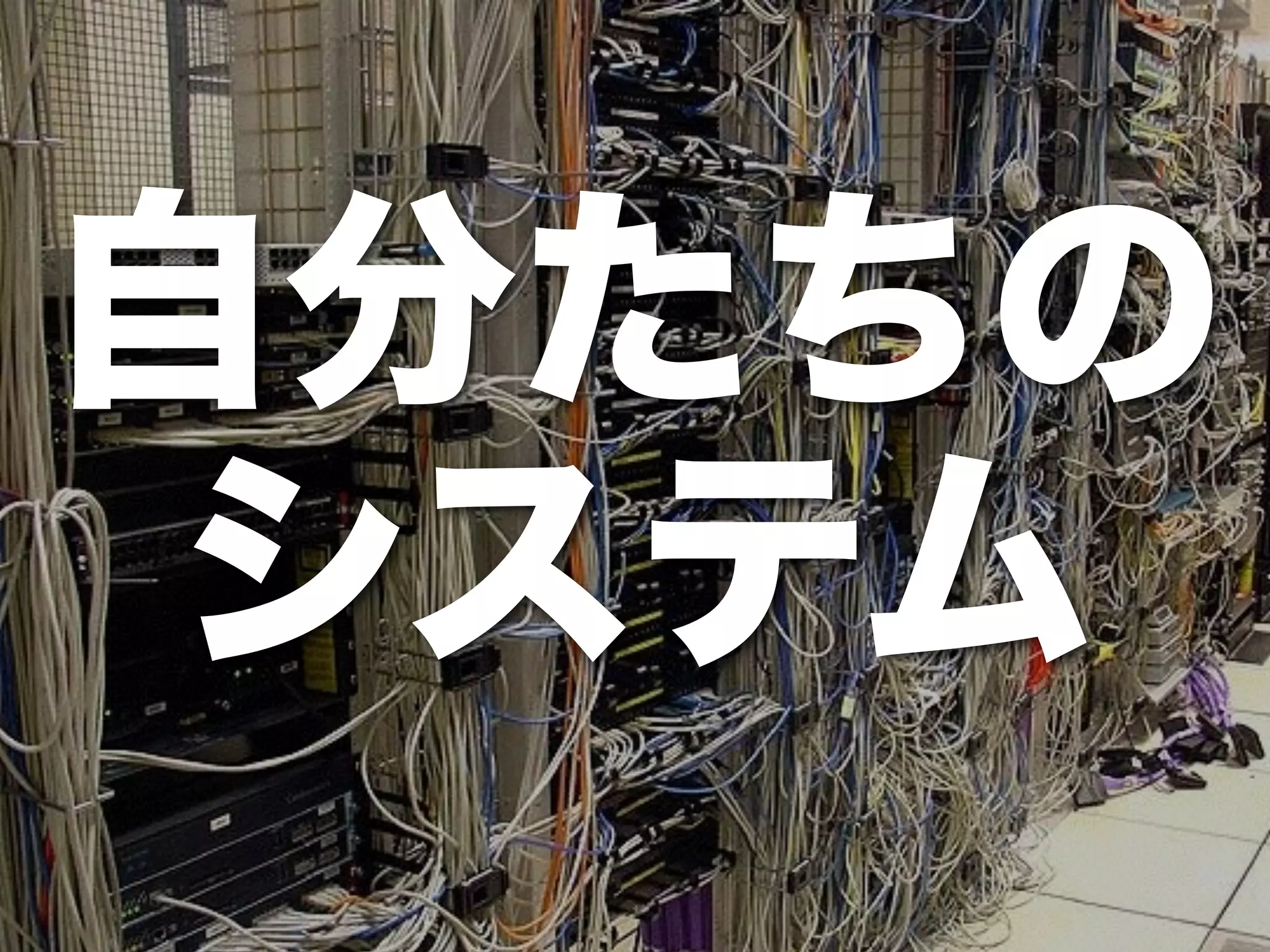 自分たちの 
システム 
 