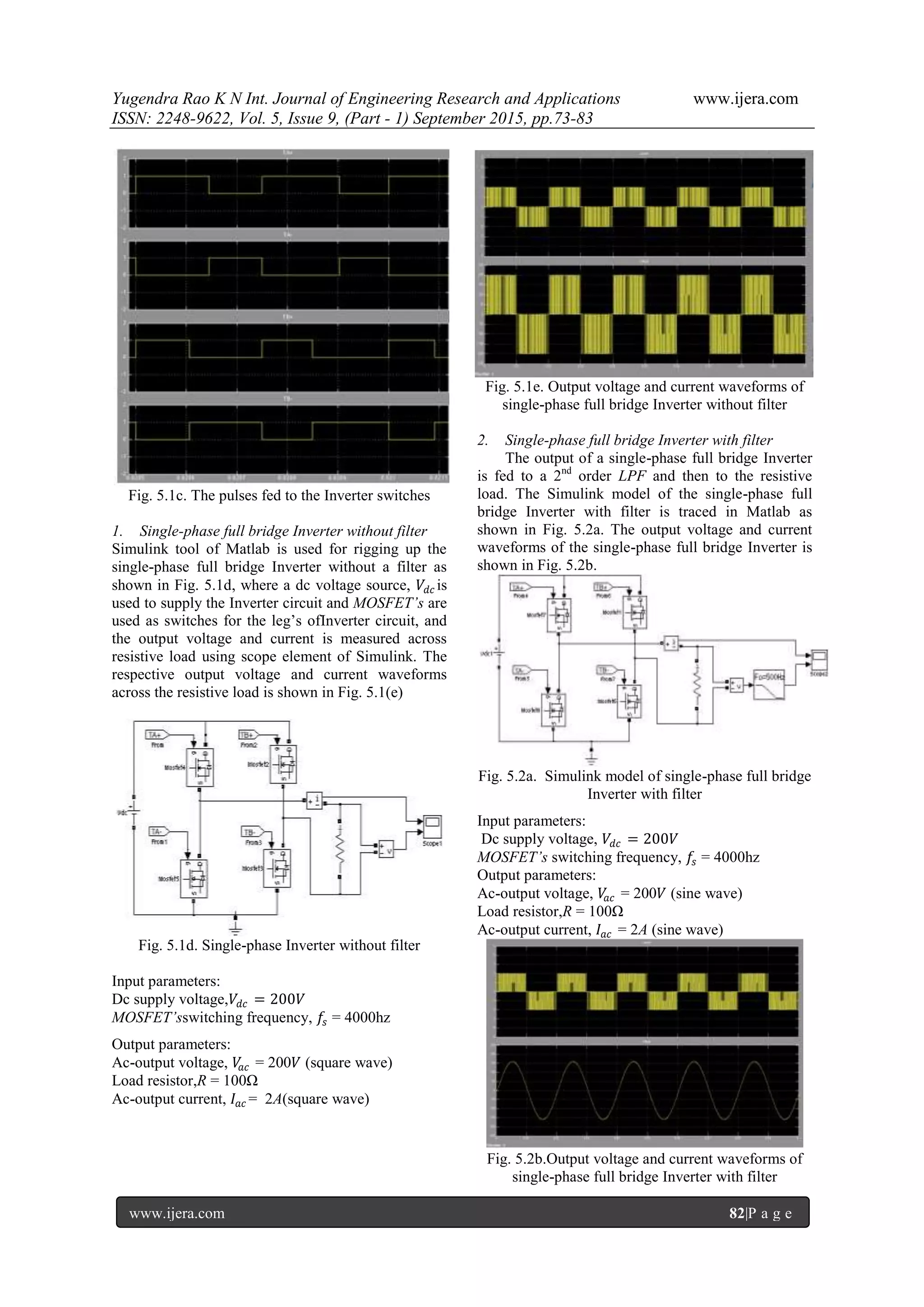 Design and Simulation of Low Pass Filter for Single phase full bridge ...