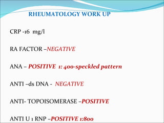 A Case of Mixed Connective Tissue Disorder | PPT