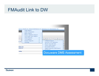 FMAudit Link to DW
 