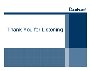 Thank You for Listening
 