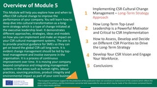 M5 CSR - Embracing CSR and Cultural Change Transformation (Long Term ...