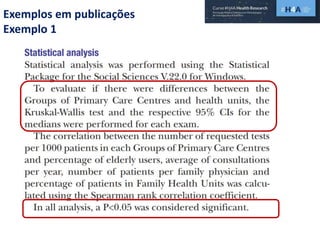 Exemplos em publicações
Exemplo 1
 