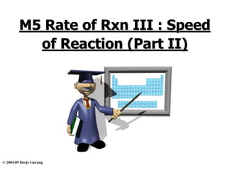 © 2004-09 Dorje Gurung
M5 Rate of Rxn III : Speed
of Reaction (Part II)
 