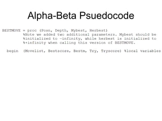 Types of Algorithms in Adversarial Search Minmax Algorithm Alpha-Beta ...