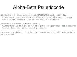 Types of Algorithms in Adversarial Search Minmax Algorithm Alpha-Beta ...