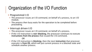 Input Output Management in Operating System | PPTX