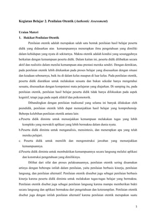 Otentikasi Ujian: Menilai Kebolehan Murid di Lapangan