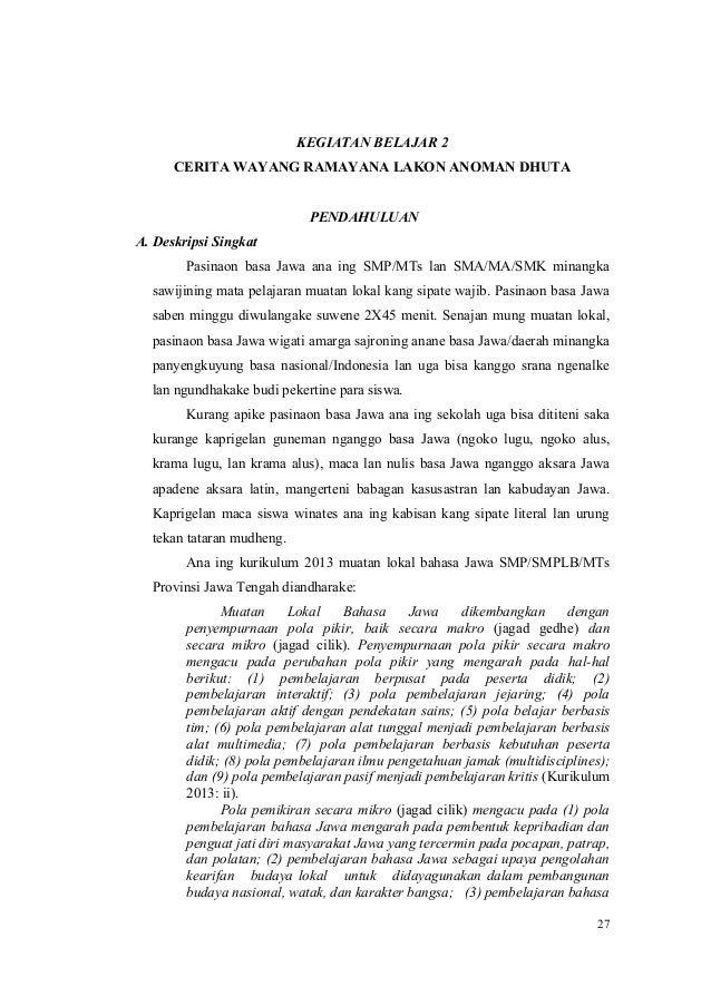 Program Cerita Wayang Ramayana Bahasa Jawa Program Cerita Wayang Ramayana Bahasa Jawa
