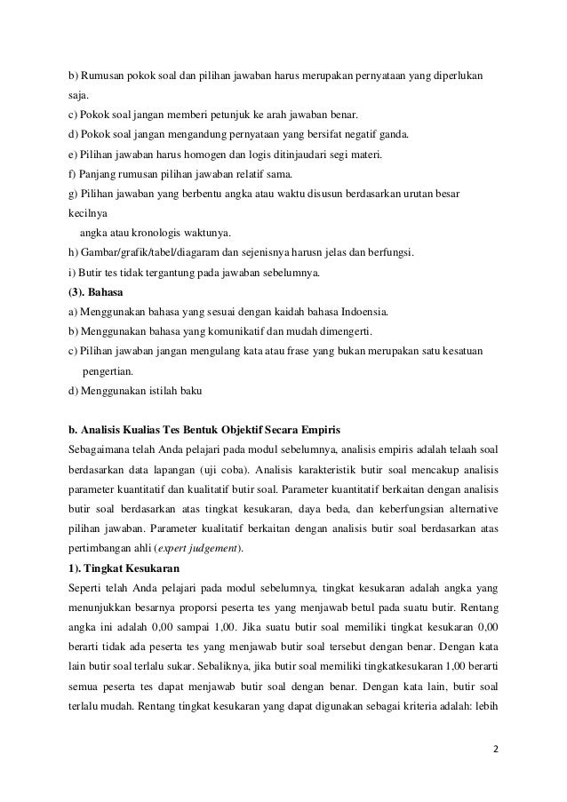 Menelaah Tes Hasil Belajar