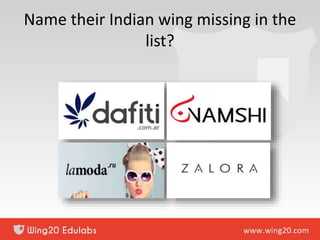 Name their Indian wing missing in the
list?
 