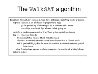 The WalkSAT algorithm
 