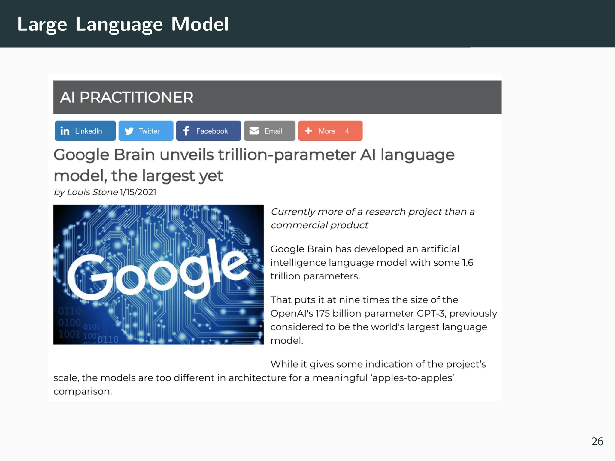 Large Language Model
26
 