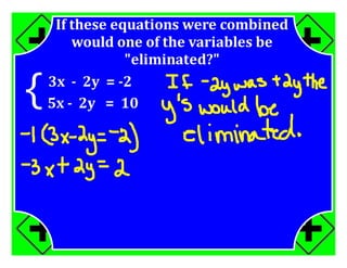 M7 acc lesson 8 3 systems by elimination ss