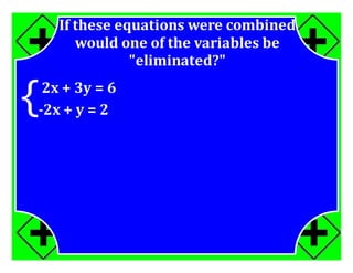 M7 acc lesson 8 3 systems by elimination ss