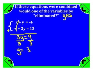 M7 acc lesson 8 3 systems by elimination ss