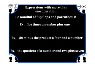 M7 lesson 2 1 represent & translate algebraic exprions & equations part 2 pdf