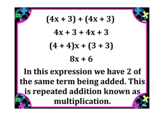 M7 lesson 2 2 simplify & evaluate expressions pdf part 1