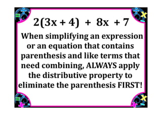 M7 lesson 2 2 simplify & evaluate expressions pdf part 2