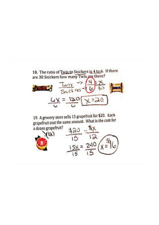 M7 percent study guide with answers