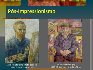 Pós-Impressionismo
Auto-retrato como artista, 1887-88
óleo sobre tela, 65 x 50.5 cm
Retrato do Pai Tanguy
1887-88, óleo sobre tela, 92 x 75 cm
 