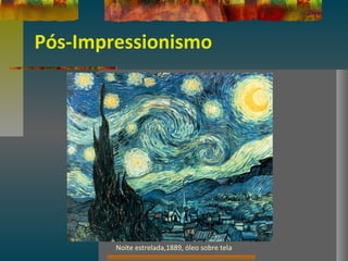 Pós-Impressionismo
Noite estrelada,1889, óleo sobre tela
 