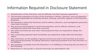 Information Required in Disclosure Statement
 