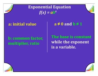 M8 acc lesson 4 1  exponential functions intro