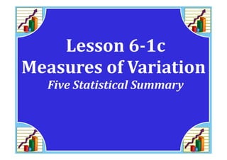 M8 acc lesson 6 1c measures of variation