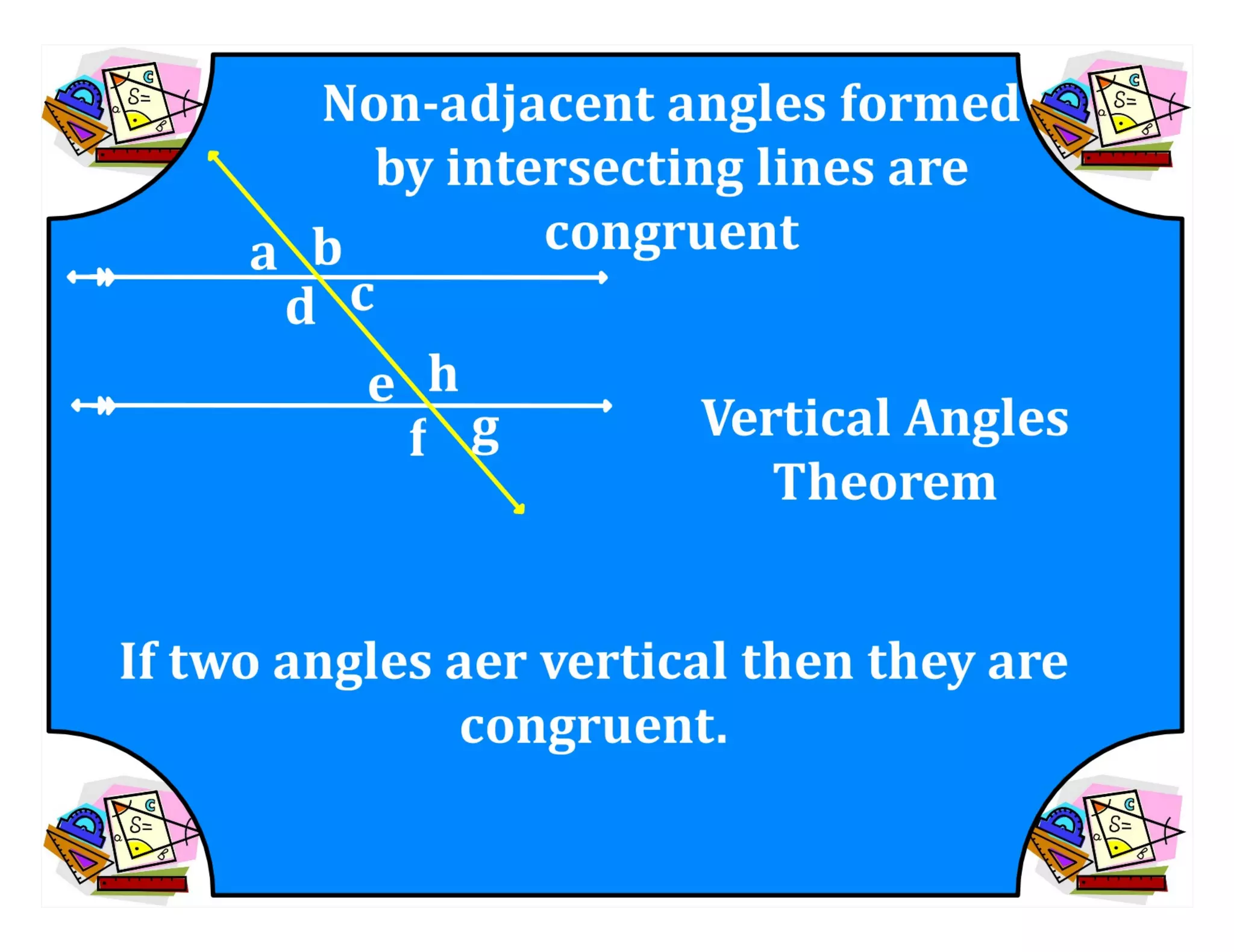 M8 acc l esson 8-1 angles of transversals &amp; parallel lines.