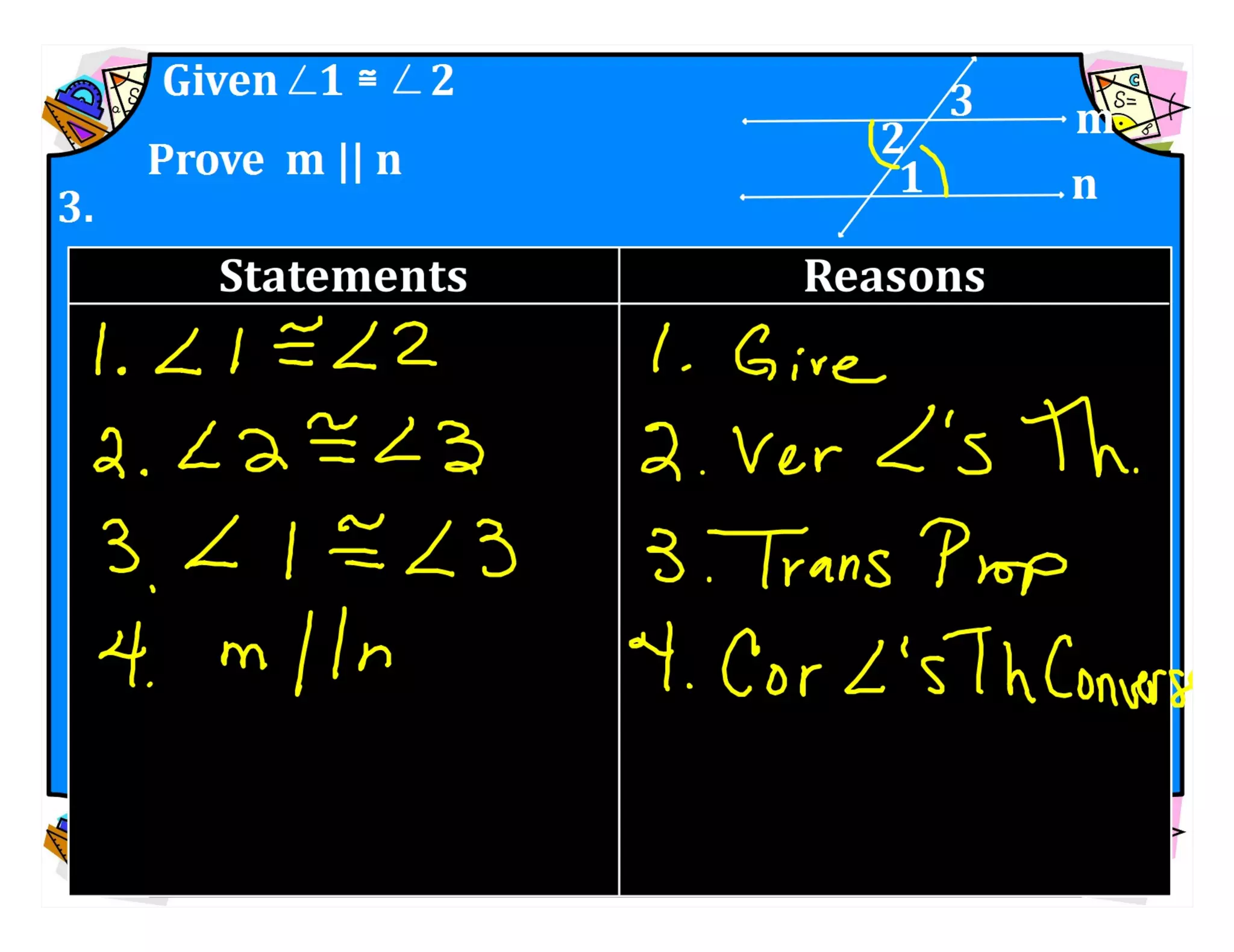 M8 acc l esson 8-1 angles of transversals &amp; parallel lines.