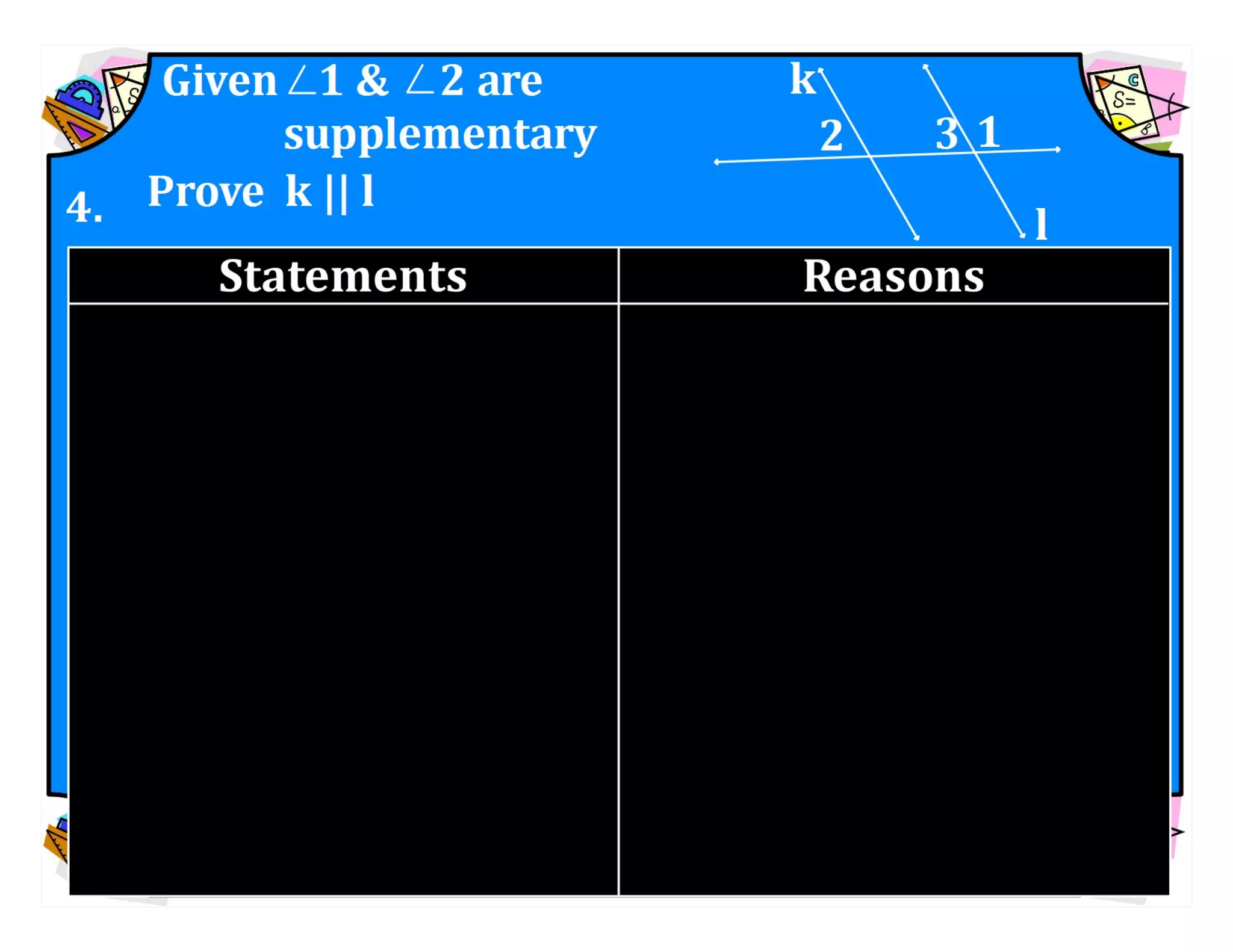 M8 acc l esson 8-1 angles of transversals &amp; parallel lines.
