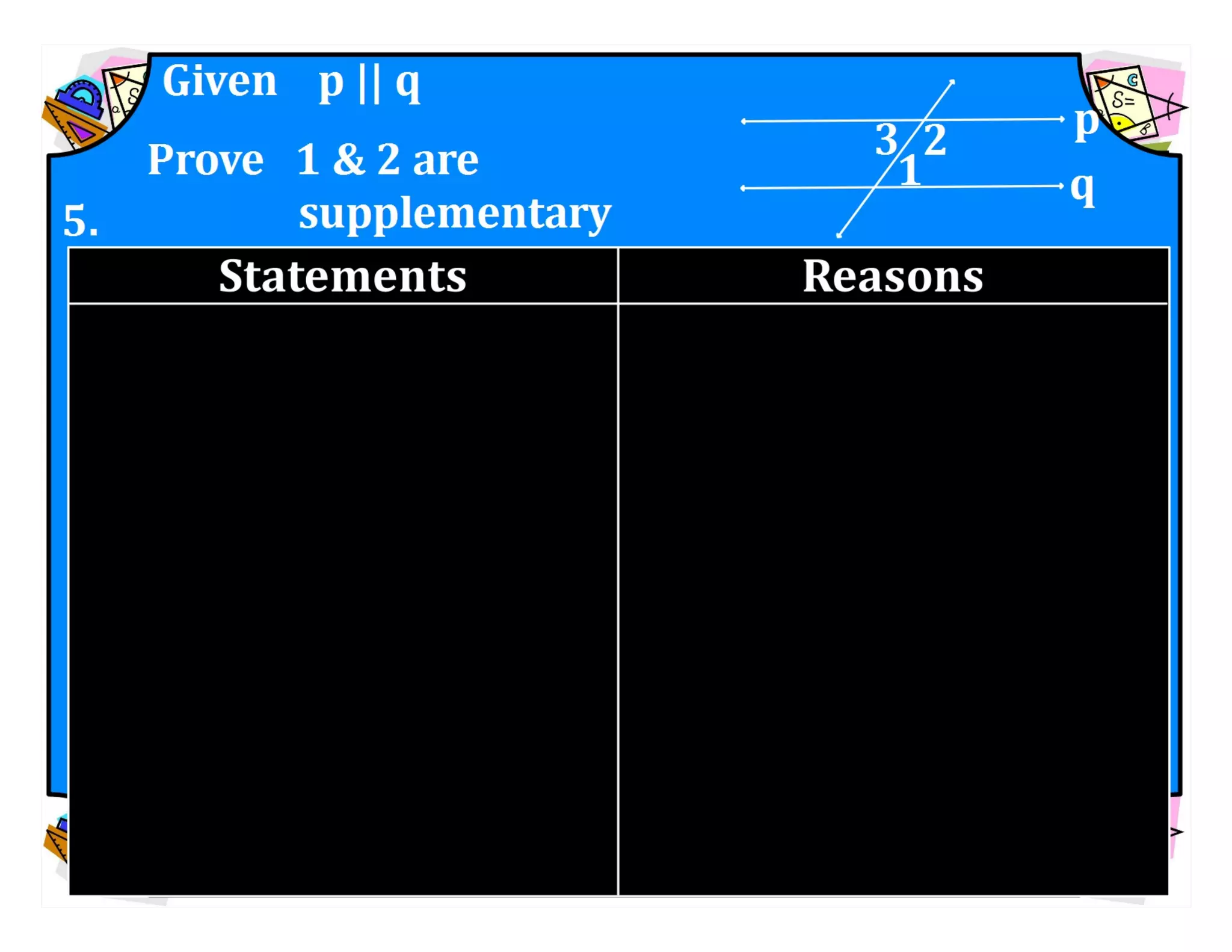 M8 acc l esson 8-1 angles of transversals &amp; parallel lines.