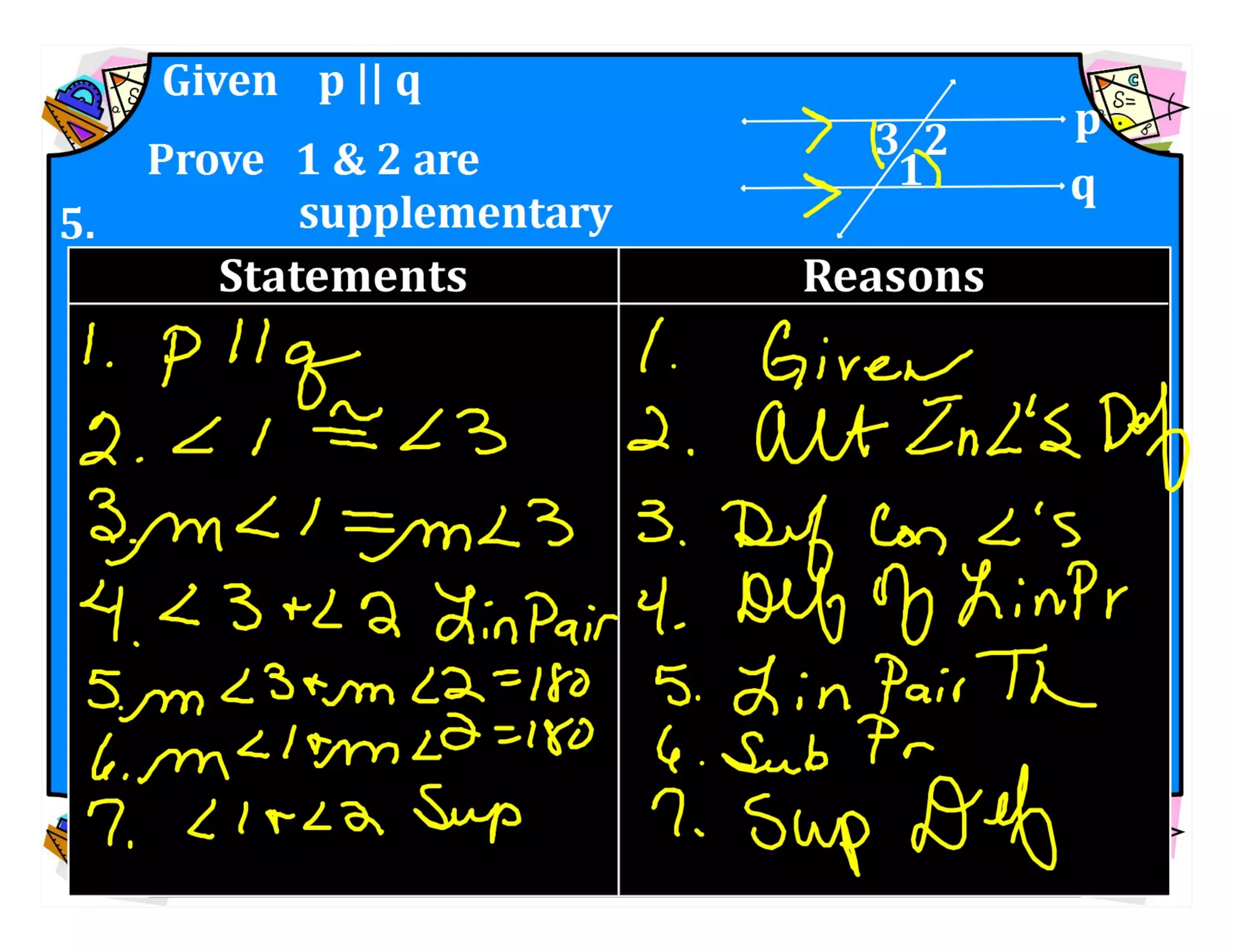 M8 acc l esson 8-1 angles of transversals &amp; parallel lines.