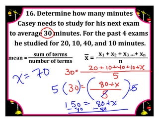 M8 adv key lesson 2 2 write &amp; solve equations