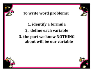 M8 adv key lesson 2 2 write &amp; solve equations