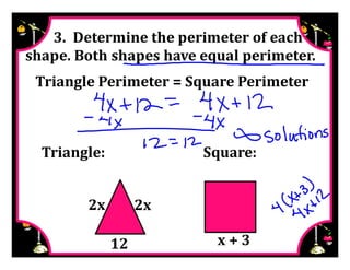 M8 adv key lesson 2 2 write &amp; solve equations