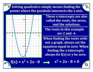 M8 adv lesson 3 7 solve by factoring &amp; square root method