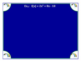 M8 adv lesson 3 7 solve by factoring &amp; square root method