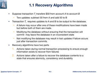 Comprehensive Overview of Database Recovery Systems and Algorithms | PDF