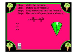 M8 lesson 2 14 volume of cones | PPT