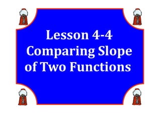 M8 lesson 4 4 compare slope