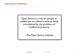 227 / 11 / 2012Josep Bardallo
Open Source Definition
 