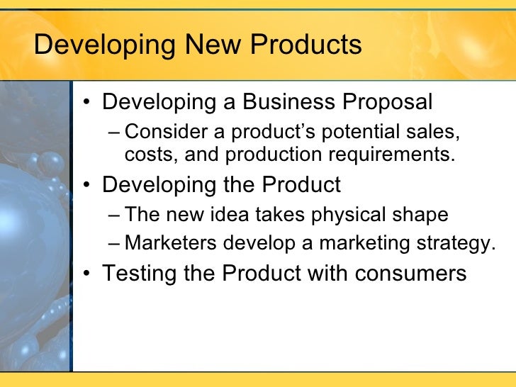product and service planning